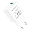 Блок живлення Borofone BA66A QC3.0 (1USB-A) White