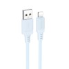 Дата кабель Borofone BX115 Lotto USB to Lightning 2.4A (1m) Blue