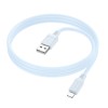 Дата кабель Borofone BX115 Lotto USB to Lightning 2.4A (1m) Blue
