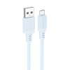 Дата кабель Borofone BX115 Lotto USB to MicroUSB 2.4A (1m) Blue