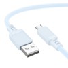 Дата кабель Borofone BX115 Lotto USB to MicroUSB 2.4A (1m) Blue