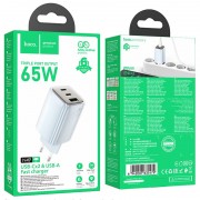МЗП Hoco N49 Glorious PD65W (1USB-A/2C) Blue
