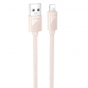Дата кабель Hoco X114 Energy USB to Lightning 2.4A (1m) Pink