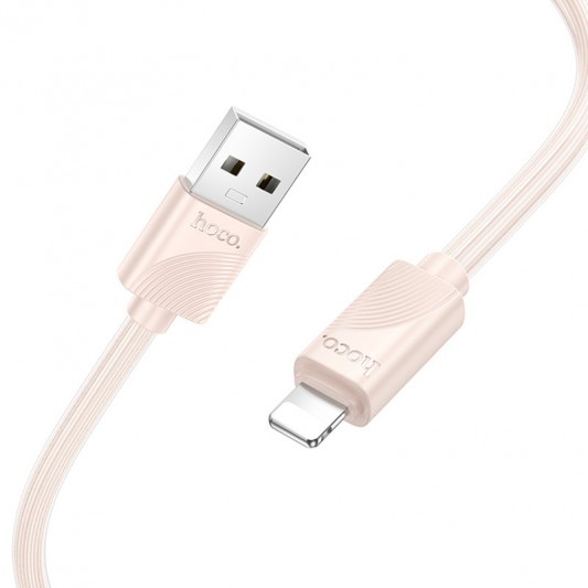 Дата кабель Hoco X114 Energy USB to Lightning 2.4A (1m) Pink - изображение 1