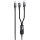 Дата кабель Hoco U139 Type-C to Lightning/Type-C 100W (1.2m) Black