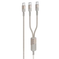 Дата кабель Hoco U139 Type-C to Type-C/Type-C 100W (1.2m) Gold