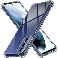 TPU чехол GETMAN Ease logo усиленные углы Full Camera для Samsung Galaxy S22+ Бесцветный (прозрачный)