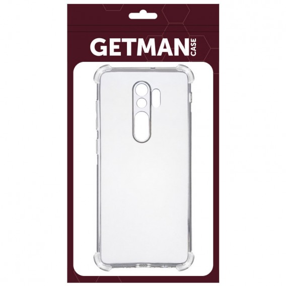 TPU чохол GETMAN Ease logo посилені кути Full Camera для Xiaomi Redmi 9 Безбарвний (прозорий)
