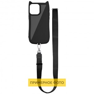 Чохол TPU GETMAN Cat with straps для Apple iPhone 7 / 8 / SE (2020) (2022) (4.7") Black