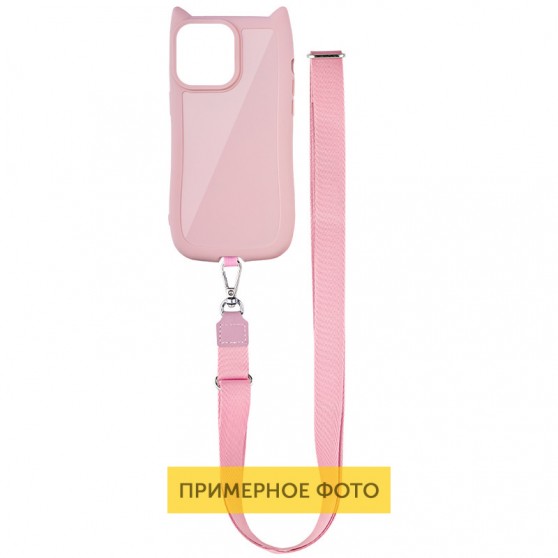 Чехол TPU GETMAN Cat with straps для Apple iPhone 7 / 8 / SE (2020) (2022) (4.7") Pink