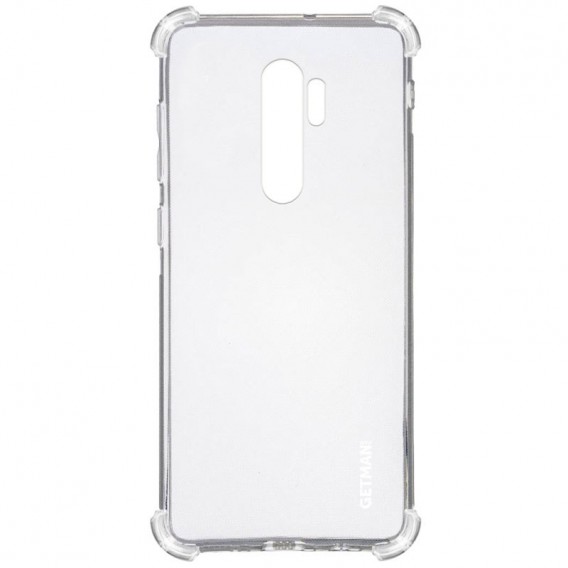 TPU чехол GETMAN Ease logo усиленные углы для Xiaomi Redmi Note 8 Pro Бесцветный (прозрачный)