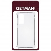 TPU чехол GETMAN Ease logo усиленные углы для Samsung Galaxy S20 FE Бесцветный (прозрачный)