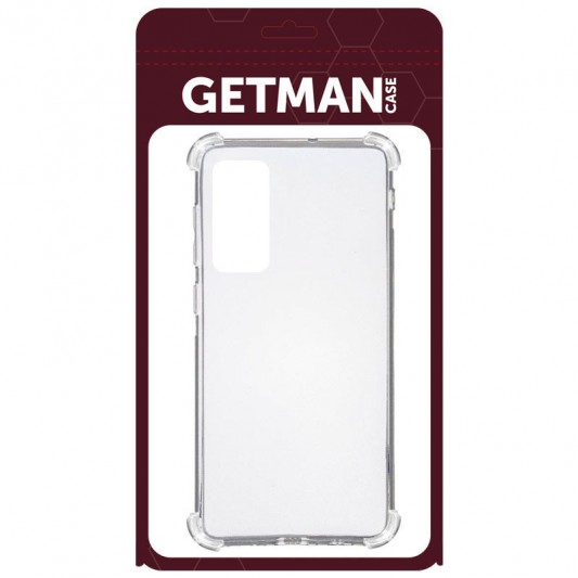 TPU чехол GETMAN Ease logo усиленные углы для Samsung Galaxy S20 FE Бесцветный (прозрачный) - изображение 1