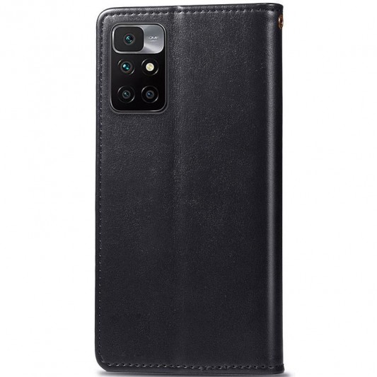 Шкіряний чохол-книжка GETMAN Gallant (PU) для Xiaomi Redmi 10 Чорний - зображення 1 