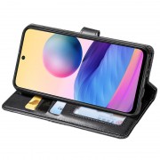 Шкіряний чохол-книжка GETMAN Gallant (PU) для Xiaomi Redmi 10 Чорний