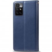 Кожаный чехол-книжка GETMAN Gallant (PU) для Xiaomi Redmi 10 Синий