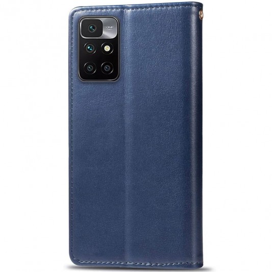 Кожаный чехол-книжка GETMAN Gallant (PU) для Xiaomi Redmi 10 Синий - изображение 1
