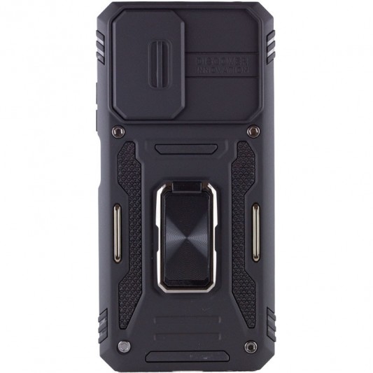 Ударопрочный чехол Camshield Army Ring для Xiaomi Redmi 10 Черный / Black - изображение 1