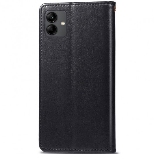 Шкіряний чохол-книжка GETMAN Gallant (PU) для Samsung Galaxy A04 Чорний - зображення 1 