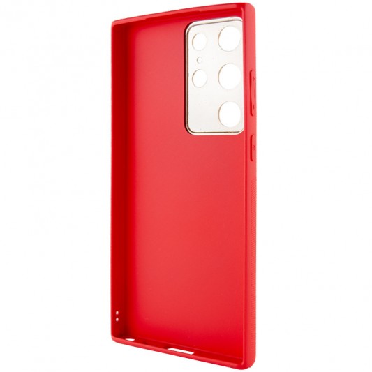 Кожаный чехол Xshield для Samsung Galaxy S23 Ultra Красный / Red - изображение 2