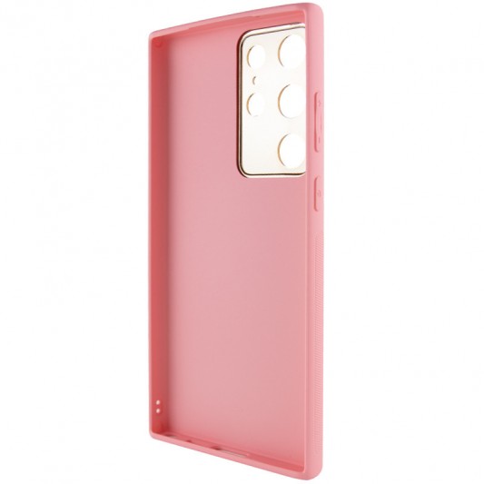 Кожаный чехол Xshield для Samsung Galaxy S23 Ultra Розовый / Pink - изображение 2