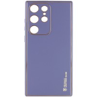 Шкіряний чохол Xshield для Samsung Galaxy S23 Ultra Сірий / Lavender Gray