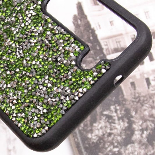 TPU чехол Bling World Rock Diamond для Samsung Galaxy S23 Зеленый - изображение 4