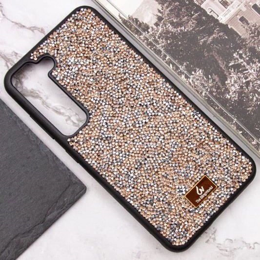 TPU чехол Bling World Rock Diamond для Samsung Galaxy S23 Розовый - изображение 3