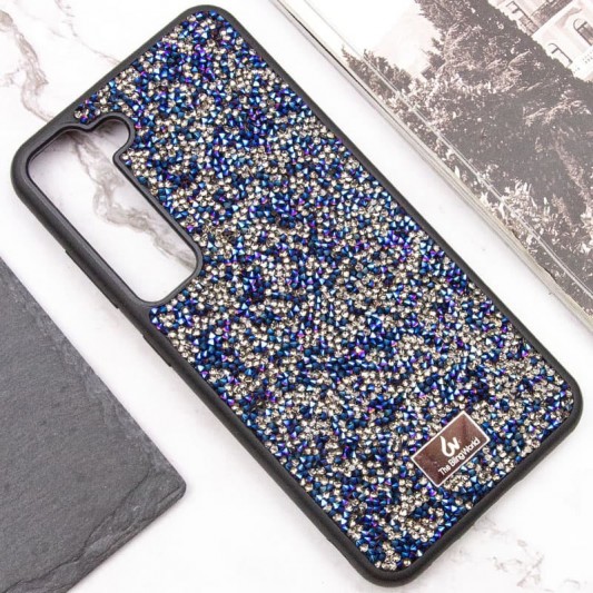 TPU чехол Bling World Rock Diamond для Samsung Galaxy S23 Синий - изображение 4
