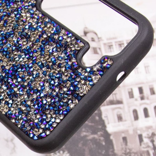 TPU чехол Bling World Rock Diamond для Samsung Galaxy S23 Синий - изображение 5