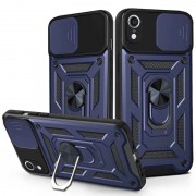 Ударопрочный чехол Camshield Serge Ring для Apple iPhone XR (6.1") Синий