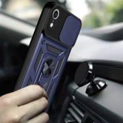 Ударопрочный чехол Camshield Serge Ring для Apple iPhone XR (6.1") Синий