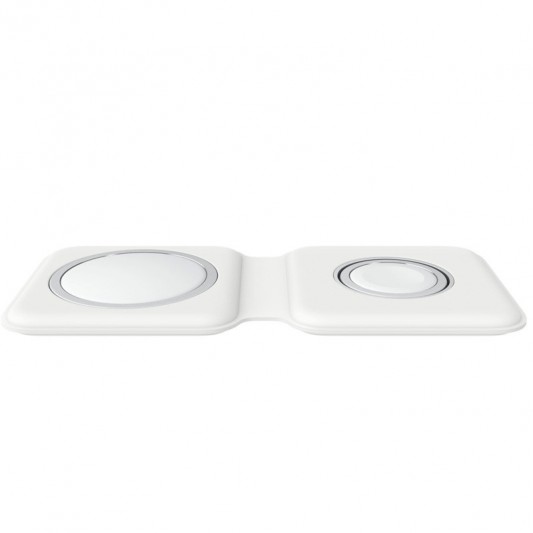 БЗП Wireless Charger with Magsafe 2in1 for Apple (AAA) (box) White - зображення 1 