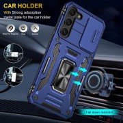 Ударостійкий чохол Camshield Army Ring для Samsung Galaxy S21 Синій / Navy