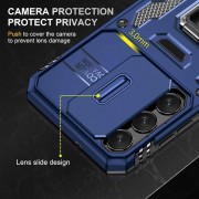 Ударостійкий чохол Camshield Army Ring для Samsung Galaxy S21 Синій / Navy