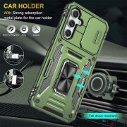 Ударостійкий чохол Camshield Army Ring для Samsung Galaxy S22 Оливковий / Army Green