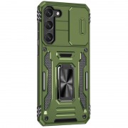 Ударостійкий чохол Camshield Army Ring для Samsung Galaxy S22 Оливковий / Army Green
