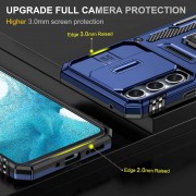 Ударопрочный чехол Camshield Army Ring для Samsung Galaxy S22 Синий / Navy
