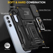 Ударостійкий чохол Camshield Army Ring для Samsung Galaxy S22 Чорний / Black