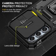 Ударостійкий чохол Camshield Army Ring для Samsung Galaxy S22 Чорний / Black