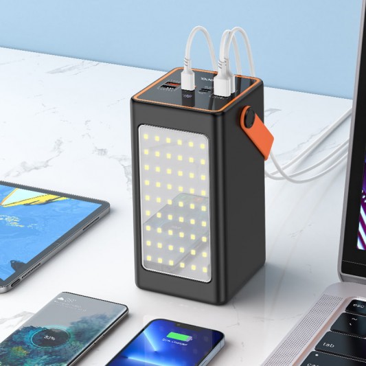 Портативний ЗП Power Bank Hoco J107 Super 22.5W 90000 mAh Black - зображення 4 
