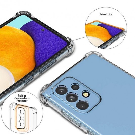 TPU чохол GETMAN Ease logo посилені кути Full Camera для Samsung Galaxy A53 5G Безбарвний (прозорий) - зображення 1 