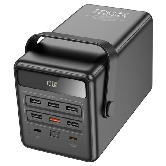 Портативний ЗП Power Bank Hoco DB03 Endure 22.5W 100 000 mAh Black - зображення 1 