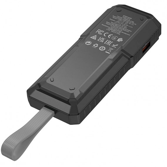 Портативний ЗП Power Bank BOROFONE BJ54 Graceful 22.5W+PD20W 10000 mAh Black - зображення 3 