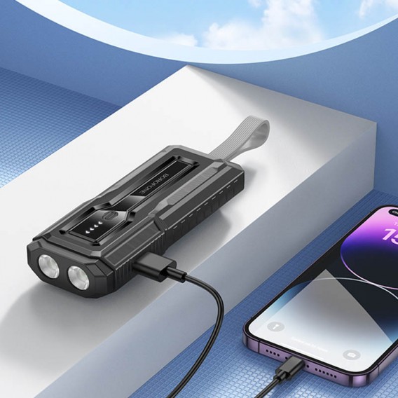 Портативний ЗП Power Bank BOROFONE BJ54 Graceful 22.5W+PD20W 10000 mAh Black - зображення 4 