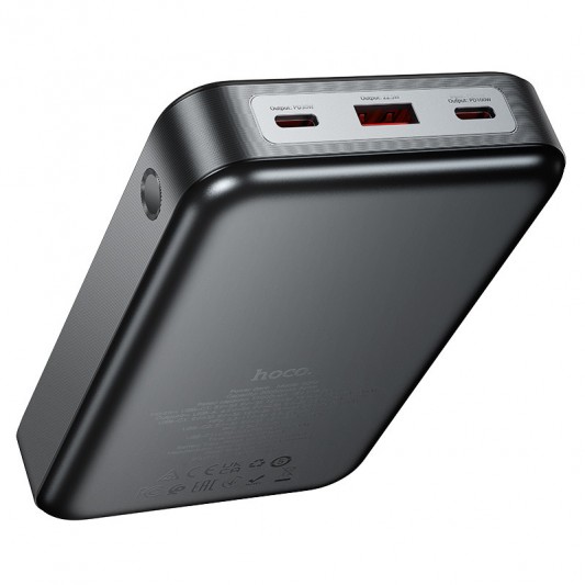 Портативний ЗП Power Bank Hoco Q30A Fast charge 130W 20000 mAh Metal gray - зображення 4 
