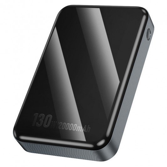 Портативний ЗП Power Bank Hoco Q30A Fast charge 130W 20000 mAh Metal gray - зображення 6 