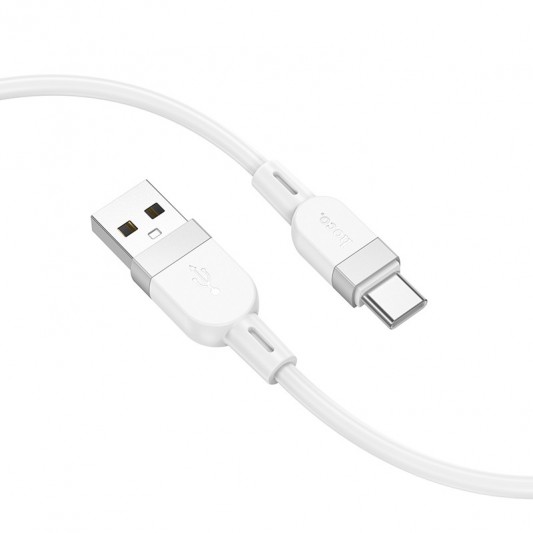 Дата кабель Hoco X109 Energy silicone USB to Type-C (1m) White - зображення 1 