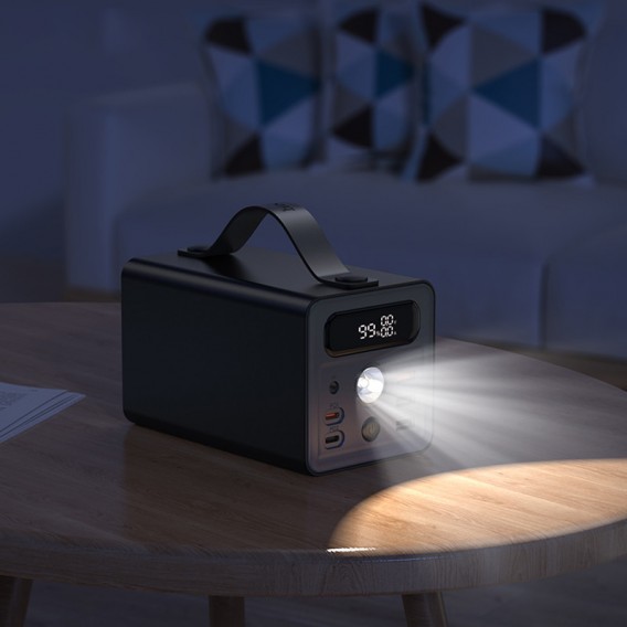 Портативний ЗП Power Bank Hoco J138 22.5W+PD20W+DC12V 60000 mAh Black - зображення 4 