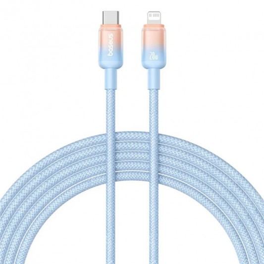 Дата кабель Baseus Discolor Series Fast Charging Type-C to Lightning 20W (2m) (P10374901) Galaxy Blue